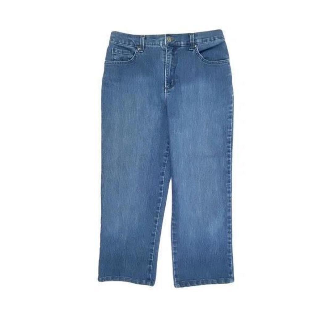 Gloria‎ Vanderbilt Amanda Straight Leg Women's size 6 Dark Blue Denim jeans